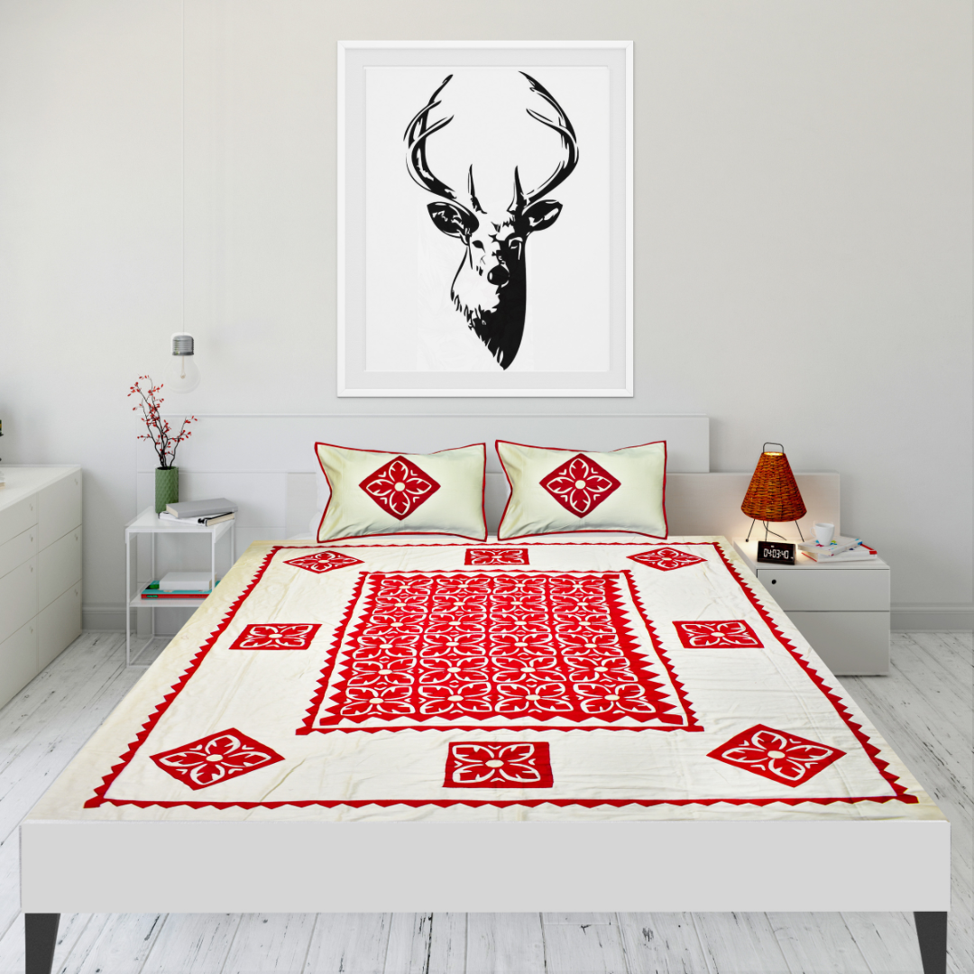 Premium Applique Bedsheet