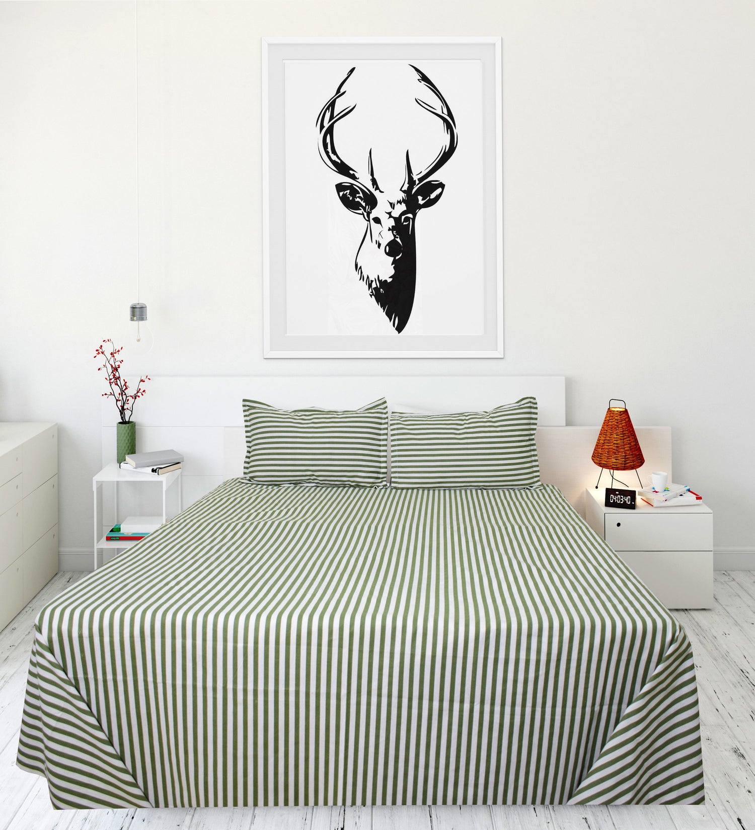 Stripe and Solid Bedsheets